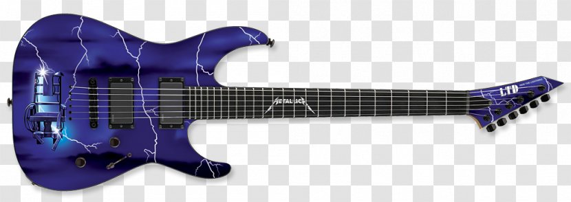 ESP LTD EC-1000 Seven-string Guitar M-II Guitars - Flower - James T Kirk Transparent PNG