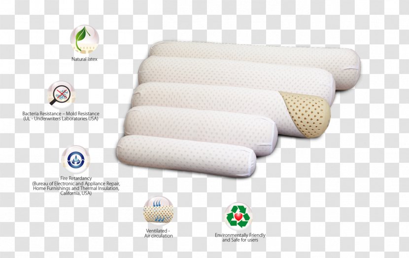 Bolster Material Pillow Neck Pain - High Elasticity Foam Transparent PNG