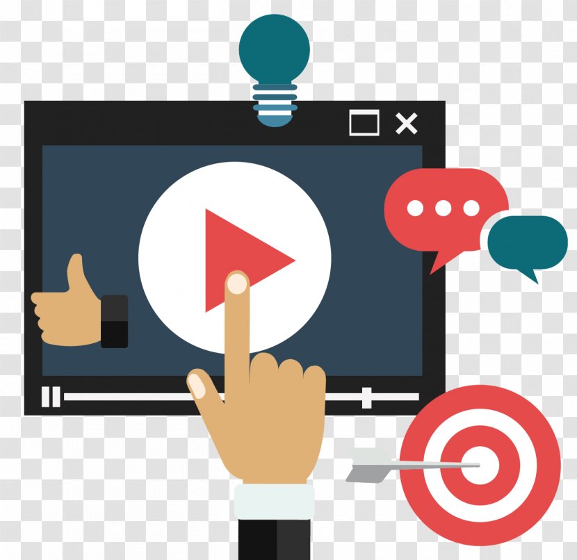 Digital Marketing Social Video Advertising Transparent PNG