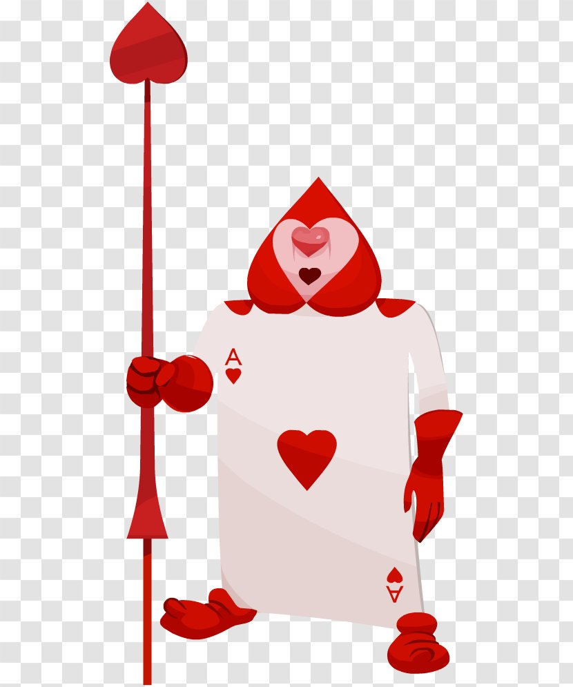 Queen Of Hearts Cheshire Cat Alice The Mad Hatter Playing Card - Heart - Ace Transparent PNG