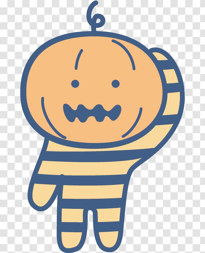 Jack-o-Lantern Halloween Carved Pumpkin - Facial Expression - Male Happy Transparent PNG