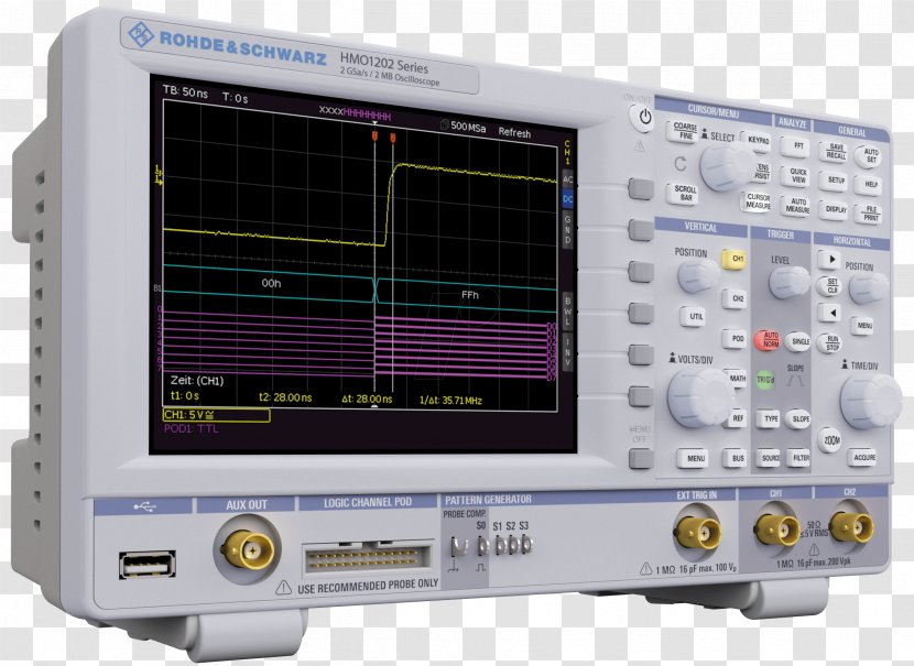 Digital Storage Oscilloscope Rohde & Schwarz Hameg Electronics - Electronic Device - 1212 Transparent PNG