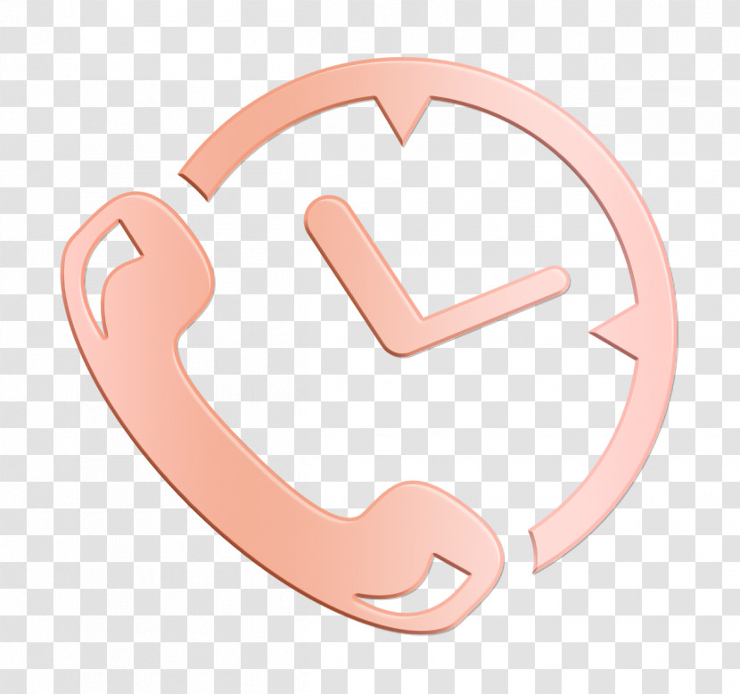 Phone Auricular And Clock Delivery Symbol Icon Business Icon Clock Icon Transparent PNG