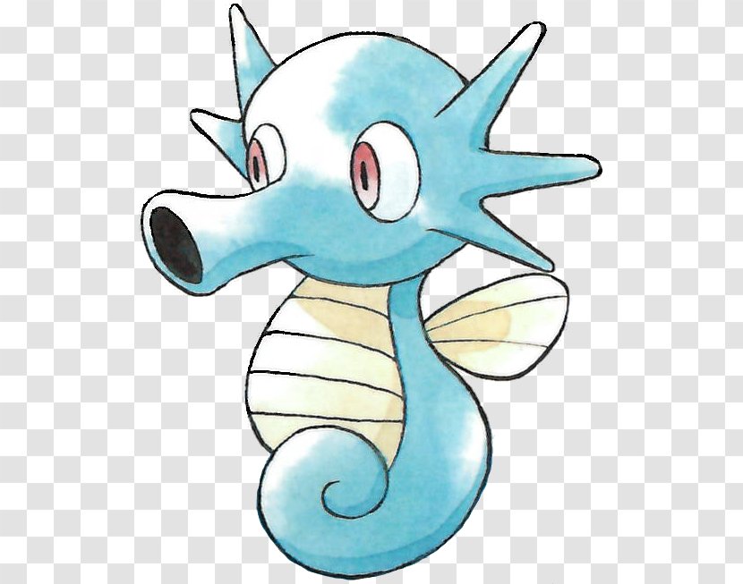 Horsea Seahorse Seel Game Boy Sinnoh - Turquoise - Fish Pokemon Transparent PNG