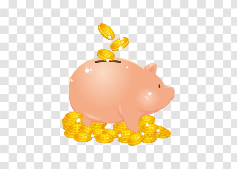 Domestic Pig Piggy Bank Money - Vector Graphics Transparent PNG
