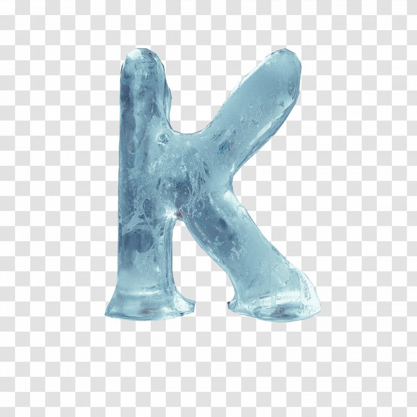 Letter Case K - Alphabet - Creative Blue Transparent PNG