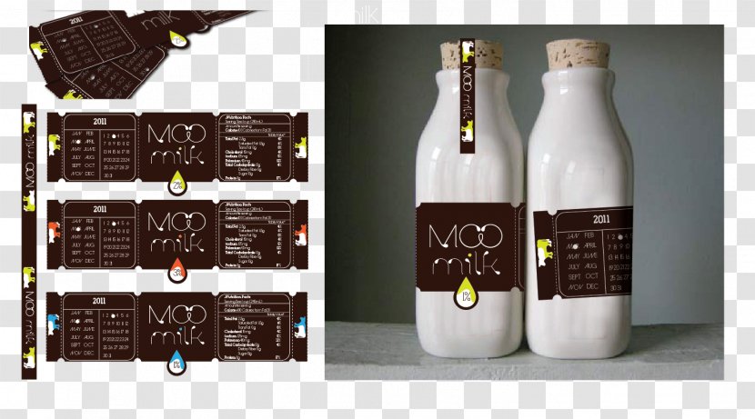 Glass Bottle Wine Distilled Beverage - Drinkware - Milk Packaging Transparent PNG
