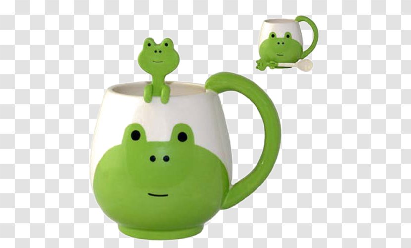 Frog Mug Teacup Ceramic - Lid - Cup Transparent PNG