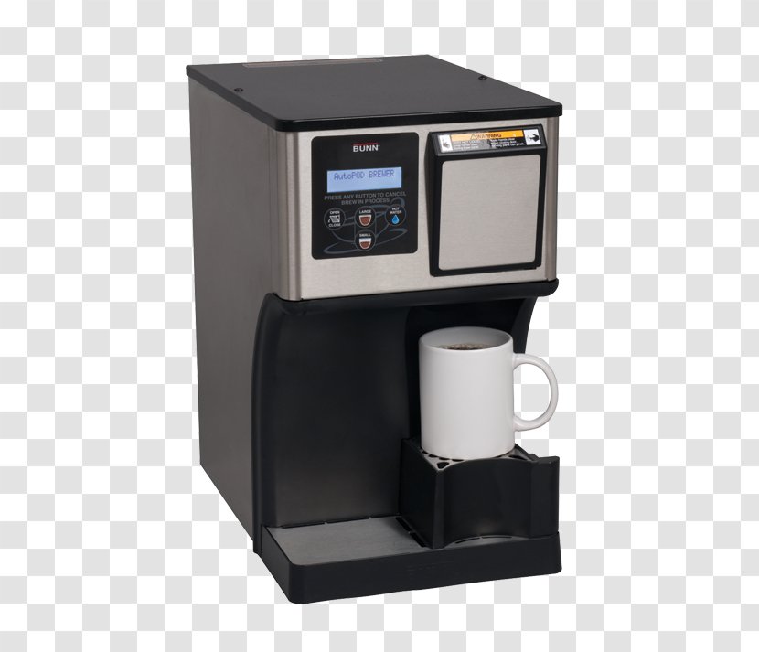 Coffeemaker Tea Single-serve Coffee Container Bunn-O-Matic Corporation - Singleserve - Machine Retro Transparent PNG