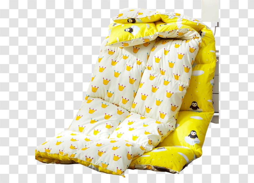 Blanket Quilt Linens Bedding Winter - Yellow Transparent PNG
