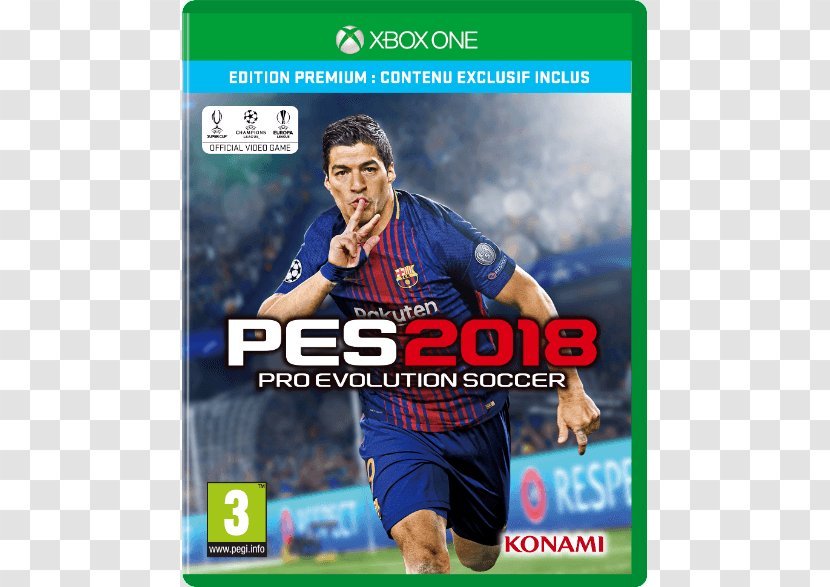 Pro Evolution Soccer 2018 2017 Xbox One Video Game Sports - 360 - Pes Transparent PNG