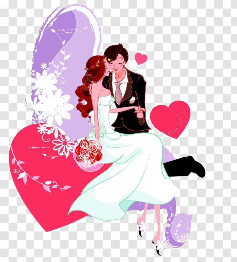 Wedding Bridegroom - Silhouette - Rose Bouquet Transparent PNG