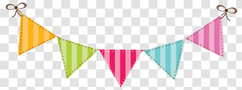 Banner Bunting Birthday Clip Art - Pennon Transparent PNG