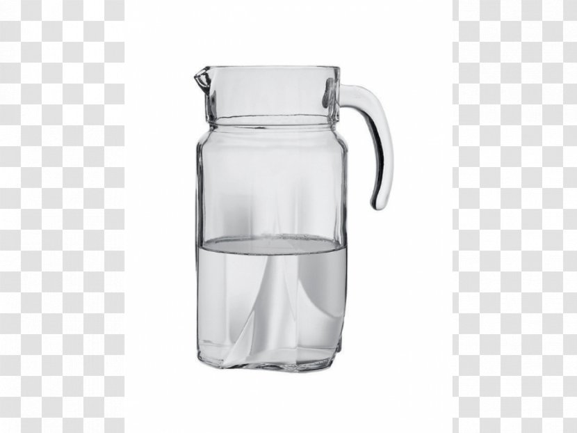 Jug Glass Drink Set 7 Pcs Luna PASABAHCE Pitcher Vase - Tableware Transparent PNG