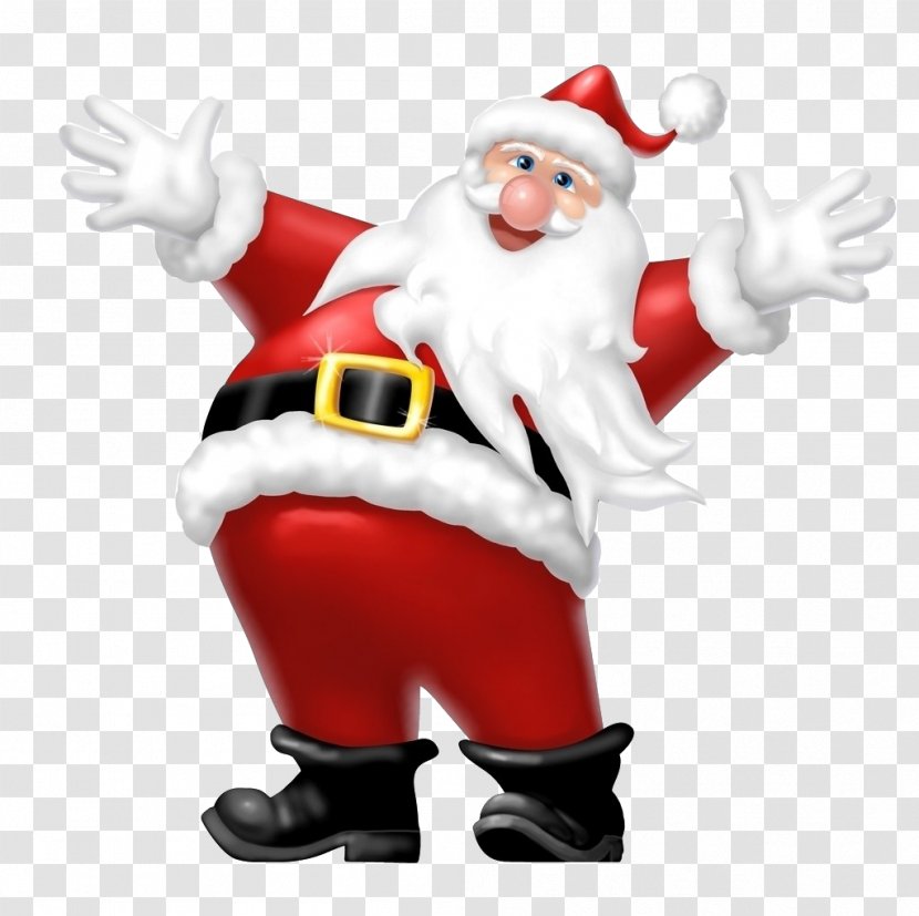 Santa Claus Christmas Clip Art - Saint Nicholas - Happy Transparent PNG