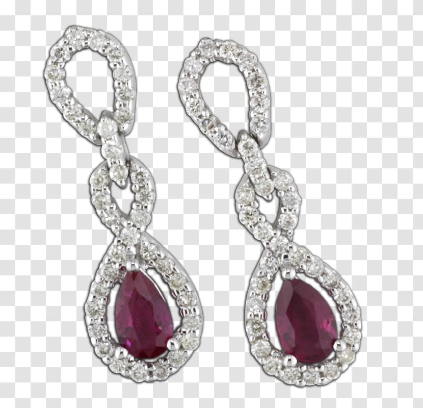 Ruby Earring Body Jewellery Diamond Transparent PNG