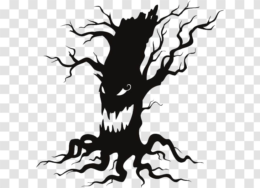 The Halloween Tree Wall Decal Clip Art - Dragon - File Transparent PNG