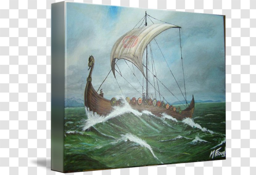 Longship Painting Gallery Wrap Picture Frames Galeas - Frame Transparent PNG
