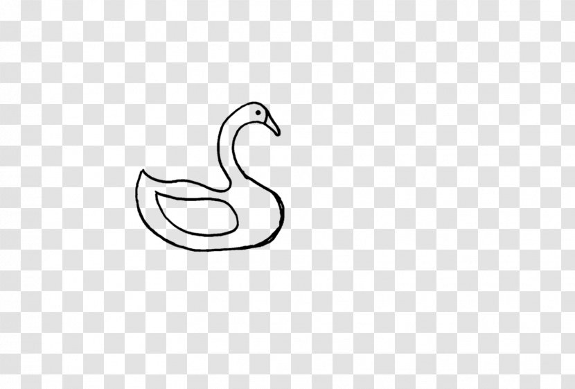 Duck White Line Art Clip - Logo - Little Swan Transparent PNG