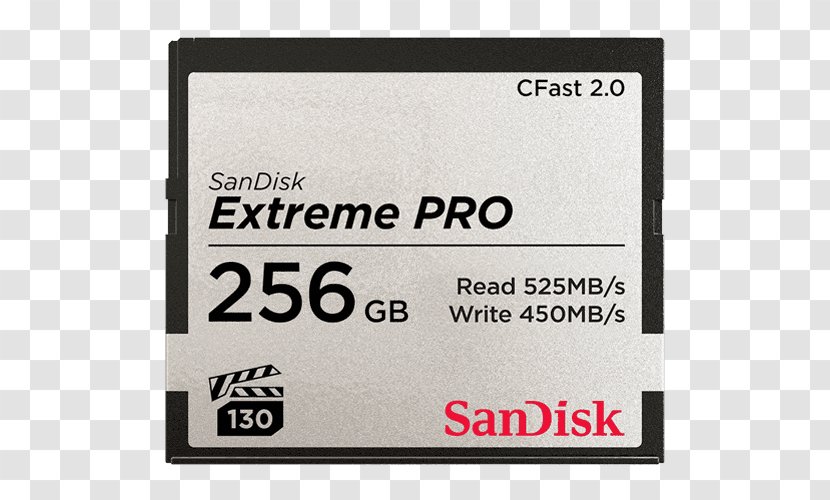 Flash Memory Cards SanDisk Extreme PRO CFast 2.0 Card Solid-state Drive - Sandisk - Professional Transparent PNG