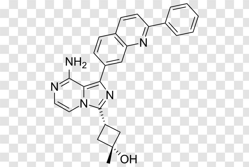 Linsitinib Drug Insulin-like Growth Factor 1 Receptor Insulin Organic Chemistry - Small Molecule - Monochrome Transparent PNG