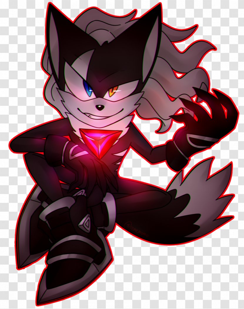Sonic Mania Demon Illustration Cartoon Tagged - Silhouette Transparent PNG