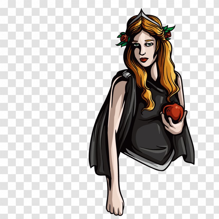 Hades Sticker Greek Mythology Poseidon Illustration - Myth - Retro Apples Woman Transparent PNG