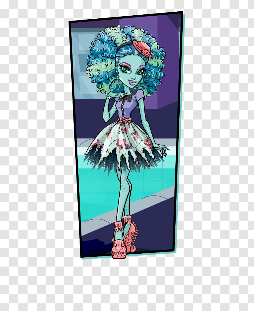 Monster High Doll Mattel Honey Island Swamp - Cartoon - Background Transparent PNG