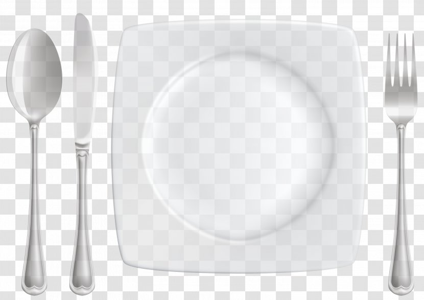 Cutlery Dishware Fork Tableware Plate - Tablecloth Dinnerware Set Transparent PNG