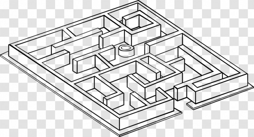 Maze Labyrinth Clip Art - Area - Tart Fruit Crossword Clue Transparent PNG