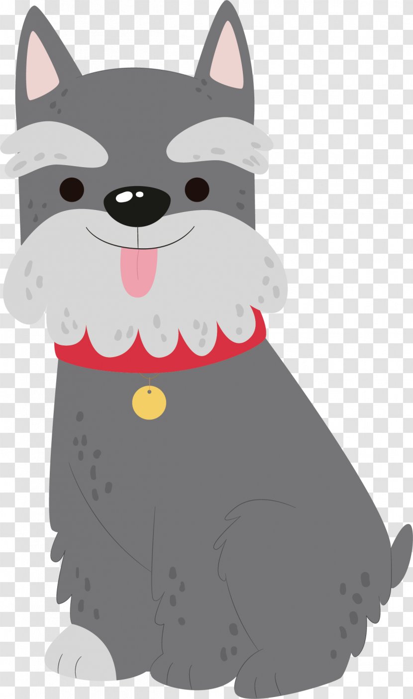 Puppy Whiskers Dog - Gray Vector Transparent PNG
