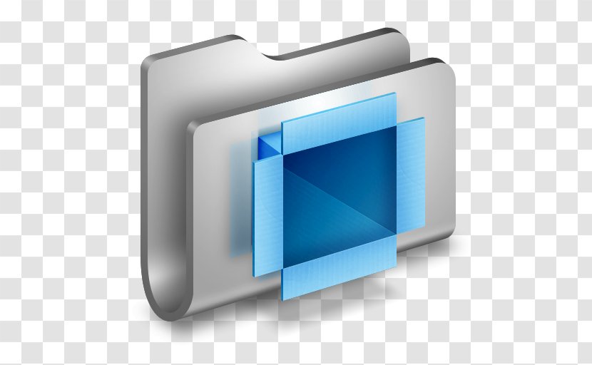 Angle Multimedia Font - Computer Icon - DropBox Metal Folder Transparent PNG