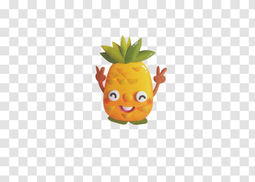 Pineapple Juice Cartoon Fruit - Smiley Transparent PNG