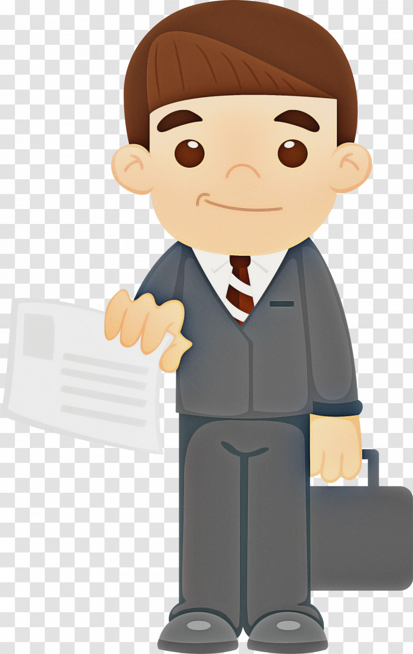 Cartoon Finger Businessperson White-collar Worker Gesture Transparent PNG