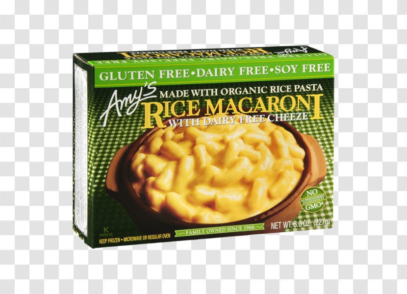 Macaroni And Cheese Pasta Amy's Kitchen Daiya - Rice Transparent PNG