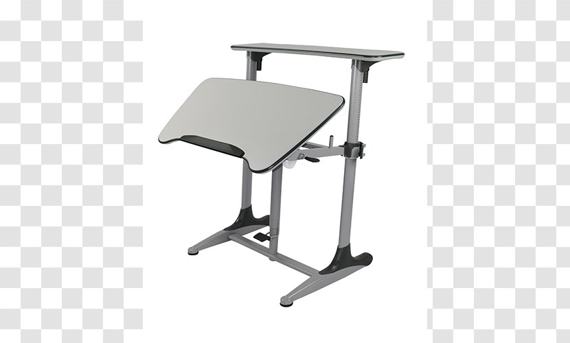 Standing Desk Sit-stand Table - Chair Transparent PNG