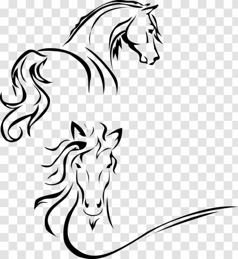 Stencil Line Art Tennessee Walking Horse Drawing Horses In - Snout - Deviantart Transparent PNG