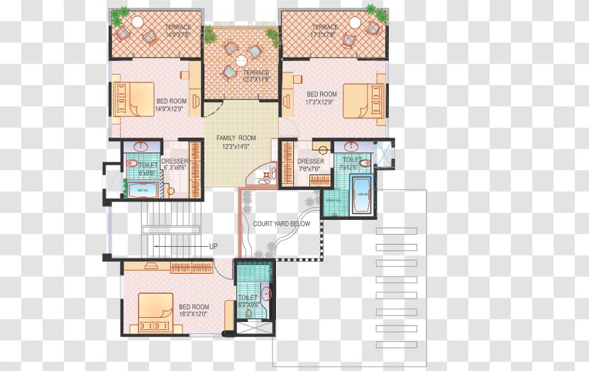 Floor Plan Green Groves Square Foot Kolte-patil Developers Location - Wagholi - Retro Lamp Transparent PNG