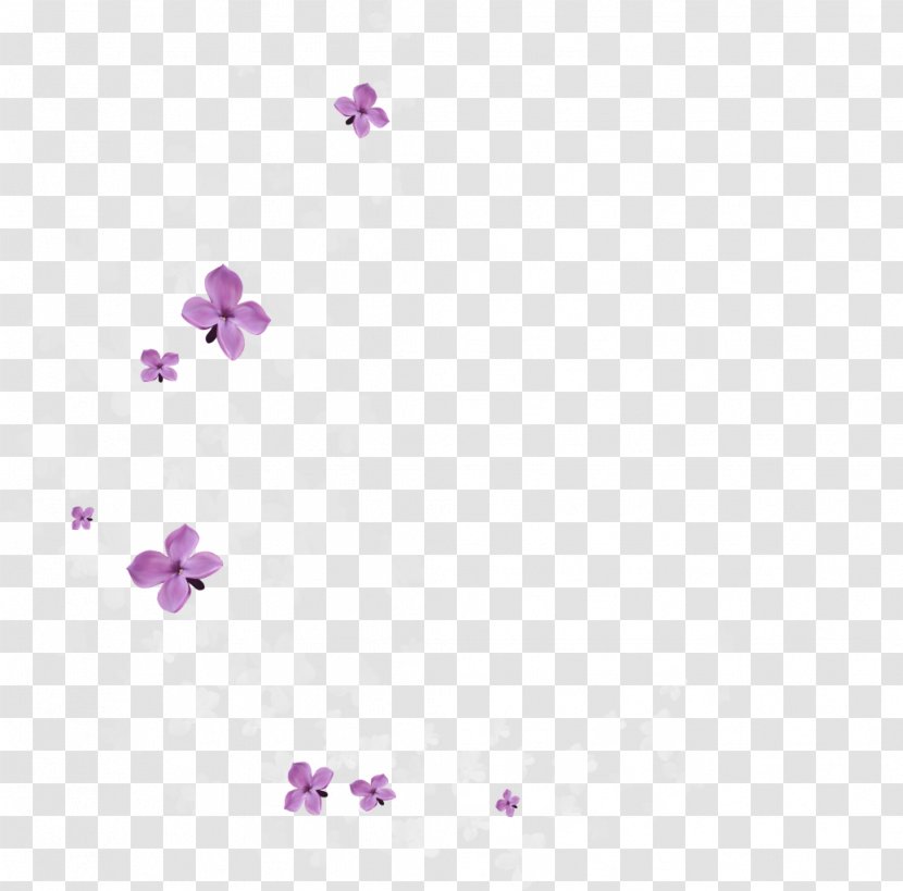 Flower Purple Petal - Point - Gliter Transparent PNG