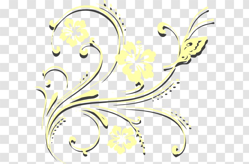 Drawing Clip Art - Yellow - Decorative Butterfly Transparent PNG