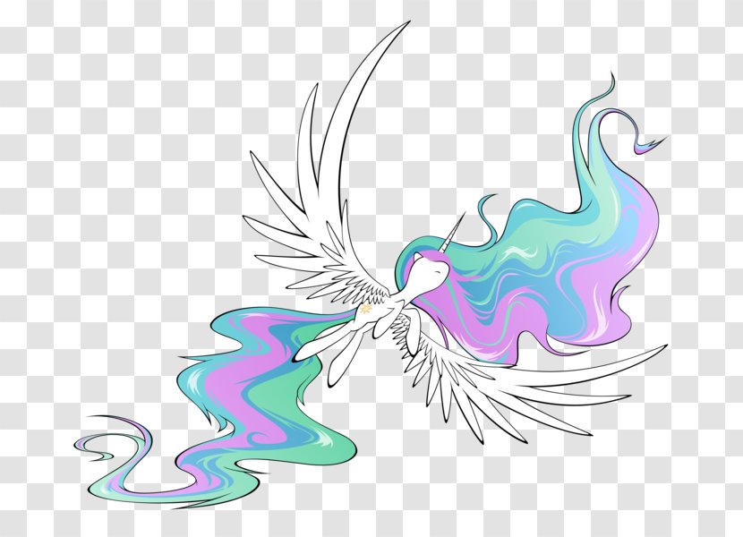 Princess Celestia Illustration Clip Art Fish Image - Vertebrate Transparent PNG