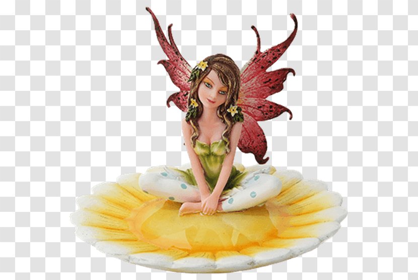 Fairy Figurine Statue Legendary Creature Pixie - Heart - The Scatters Flowers Transparent PNG