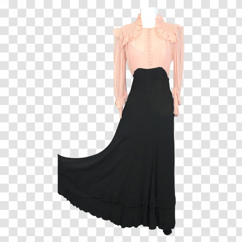 Little Black Dress Shoulder Gown M - Neck Transparent PNG