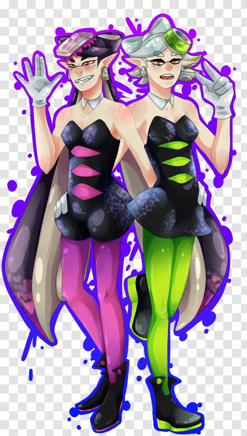 Splatoon Squid Sisters Fan Art - Fictional Character Transparent PNG