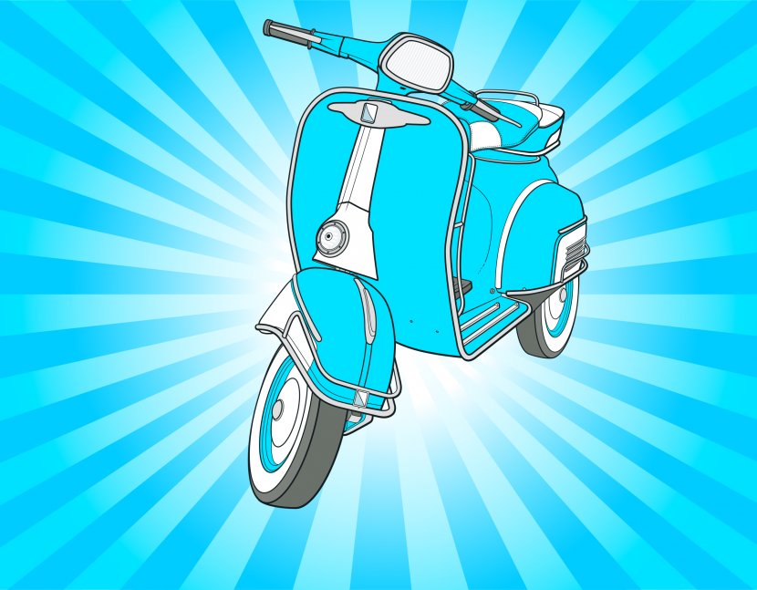Scooter Painting Clip Art - Sky Transparent PNG