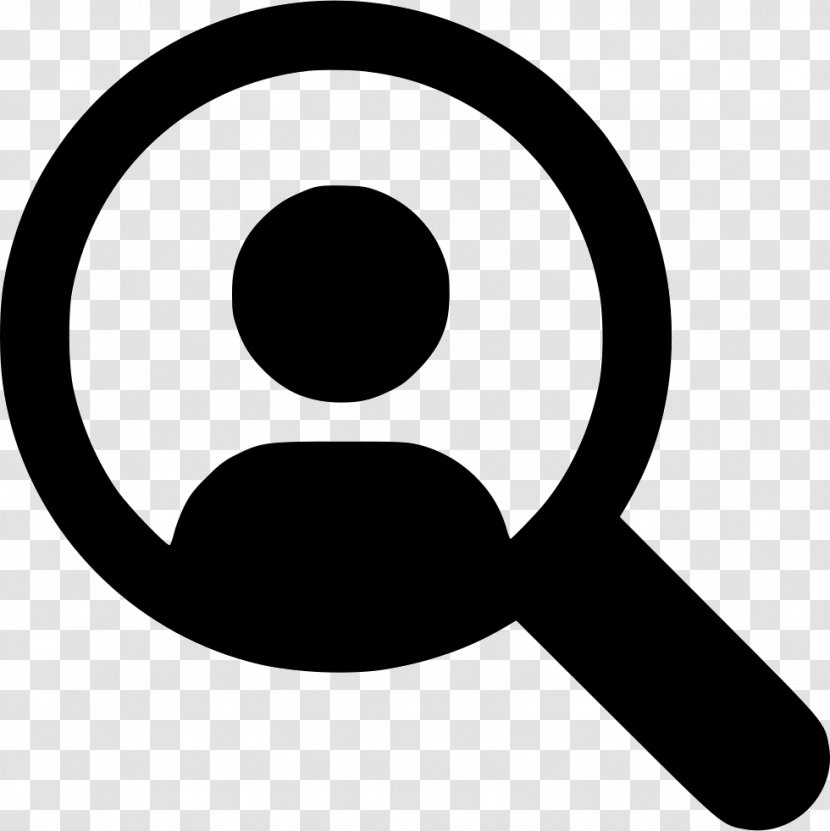 Magnifying Glass Magnifier - Black And White Transparent PNG