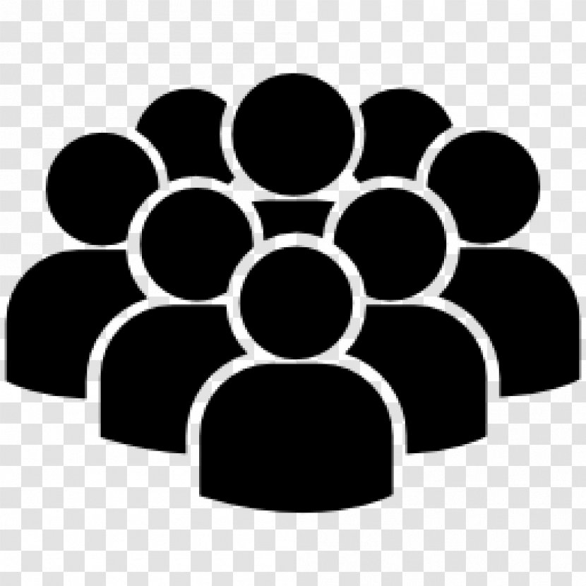 User Crowd Social Group - Black Transparent PNG