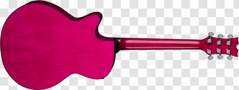 Guitar Cartoon - Magenta Musical Instrument Transparent PNG