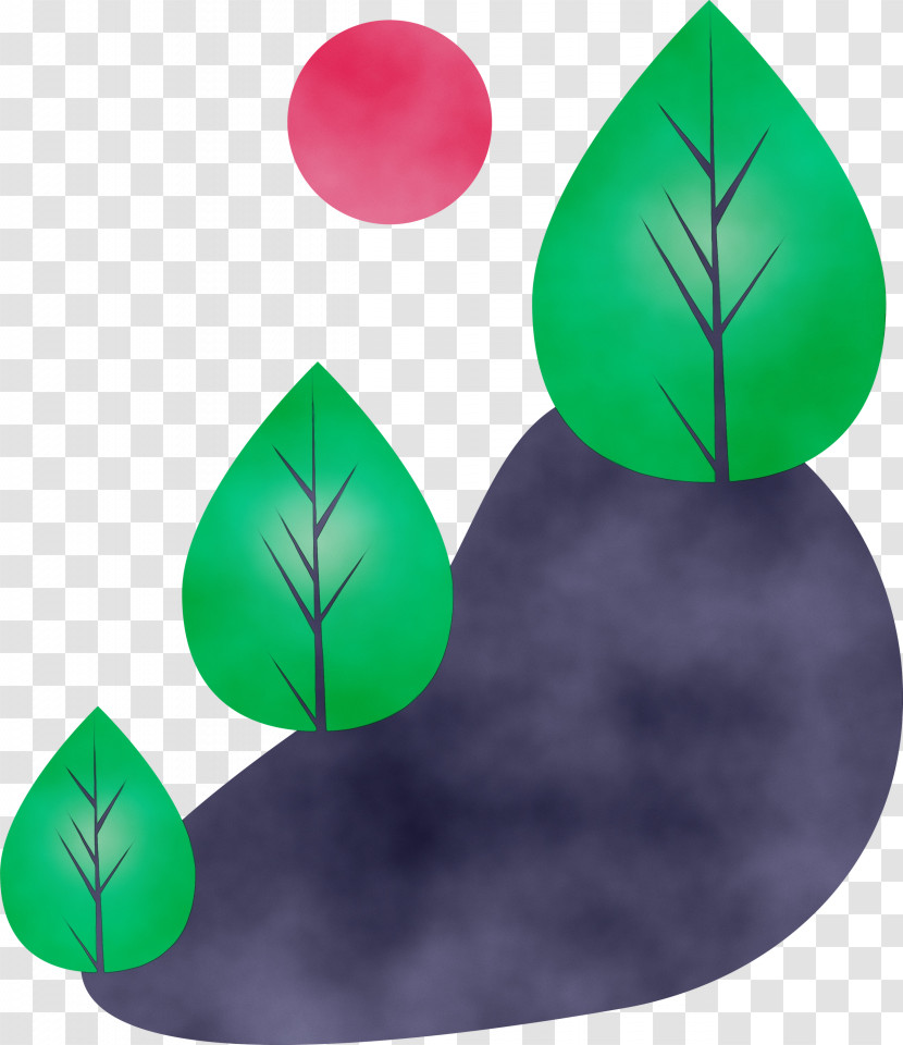 Green Leaf Plant Circle Transparent PNG