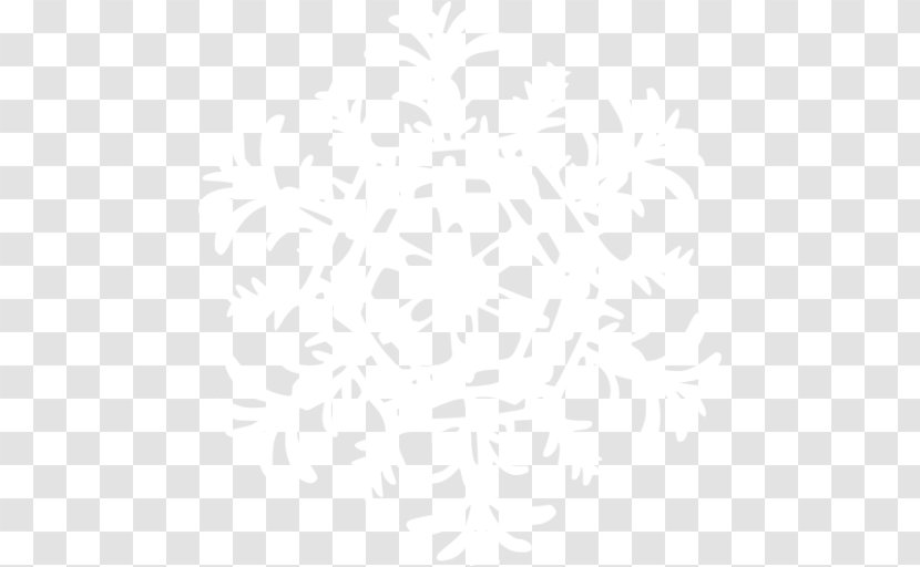 Snowflake Euclidean Vector - Black And White - Image Transparent PNG